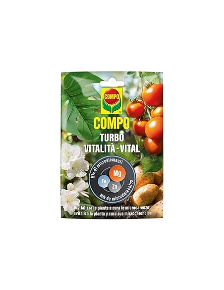 COMPO Turbo Vitalità, Mix di Microelementi, Per Rivitalizzare le Piante, 20 g