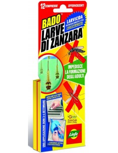 BADO LARVE DI ZANZARA Pasticche per tombini