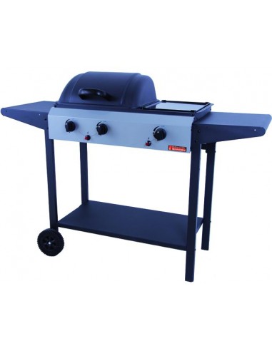 BARBECUE SANDRI GAS AMERICA 2 FUOCHI 1 PIASTRA 7,5 KW
