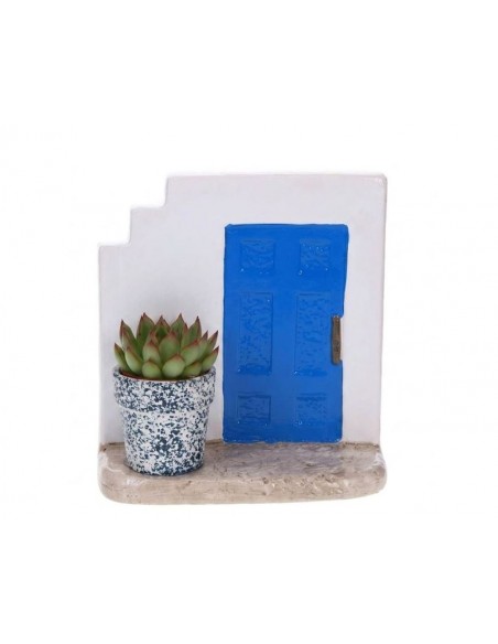 composizione Piante grasse Porte del mediterraneo blu