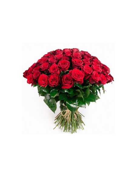 Mazzo di 50 Rose Rosse